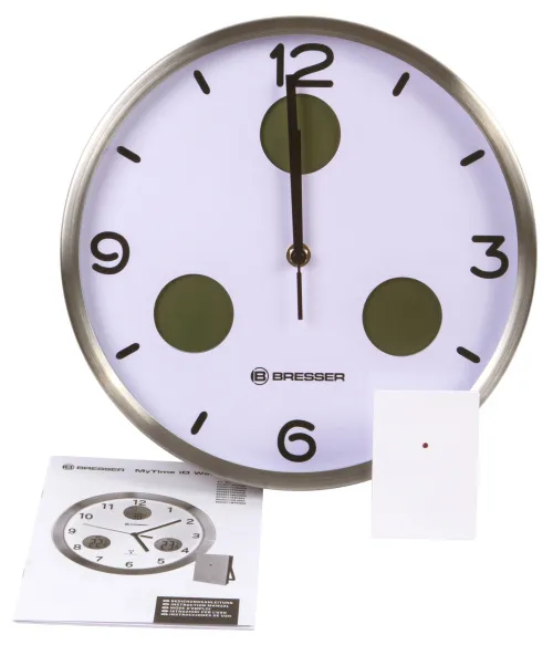 fotografie Nástěnné hodiny Thermo/Hygro Bresser Optus MyTime Bresser MyTime io NX 30 cm, bílý,  7