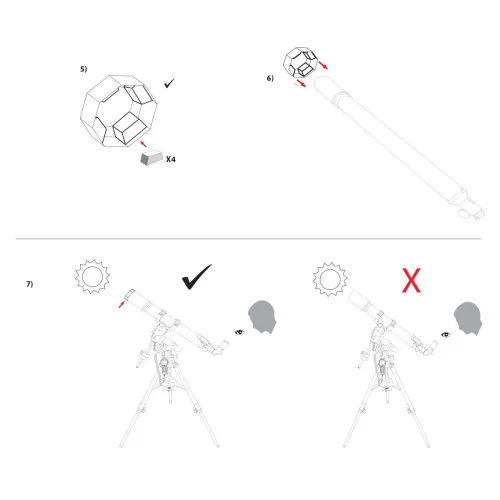 fotografie Explore Scientific Sun Catcher Solar Filter for 110–130mm Telescopes,  6
