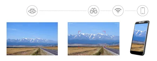 obrázek Digitální fotomonokulární dalekohled Levenhuk Kelvin Snap 8x25,  4