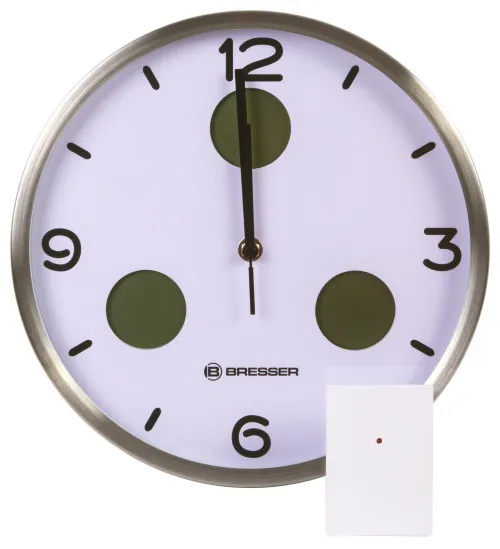 fotografie Nástěnné hodiny Thermo/Hygro Bresser Optus MyTime Bresser MyTime io NX 30 cm, bílý,  2