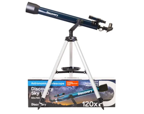 obrázek Hvězdářský dalekohled Levenhuk Discovery Sky T60 s knížkou,  2
