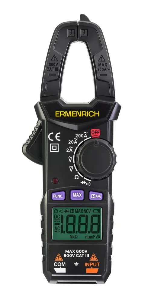 snímek Digitální klešťový měřič Ermenrich Ping MK10,  2