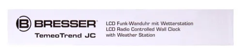 obrázek Meteostanice Bresser TemeoTrend JC LCD RC (nástěnné hodiny), bílá,  13