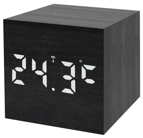 obrázek Stolní hodiny s budíkem Bresser MyTime WAC, černé,  3