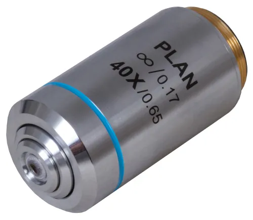 fotografie Rovinný achromatický objektiv s korekcí na nekonečno Levenhuk MED 40x,  2