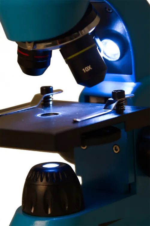 fotografie Mikroskop Levenhuk Rainbow 50L Azure\Azur - Vystavený předmět,  10
