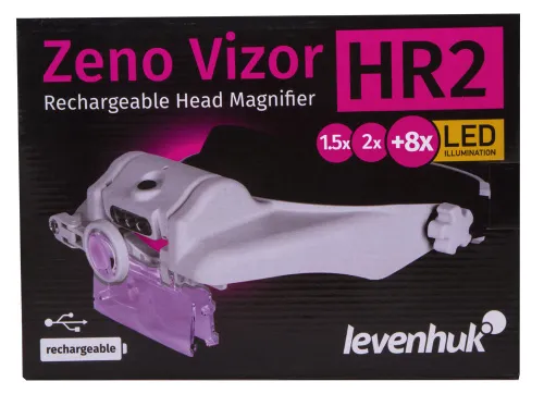 fotografie Dobíjecí náhlavní lupa Levenhuk Zeno Vizor HR2 - Vystavený předmět,  11