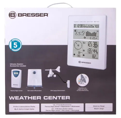 fotografie Meteostanice Bresser RC, bílá,  14