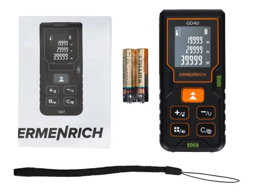 foto Laserový měřič Ermenrich Reel PLUS GD40, černý ,  2