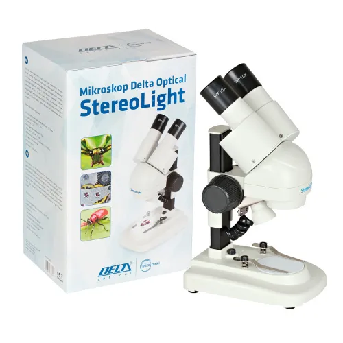 obrázek Stereomikroskop Delta Optical StereoLight + „žraločí zub“,  2
