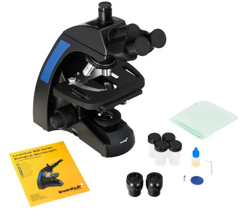 foto Biologický trinokulární mikroskop Levenhuk 870T,  2