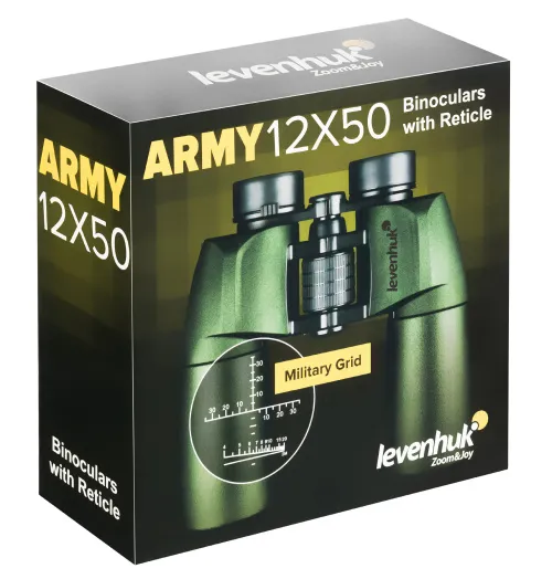 snímek Binokulární dalekohled se zaměřovačem Levenhuk Army 12x50,  14
