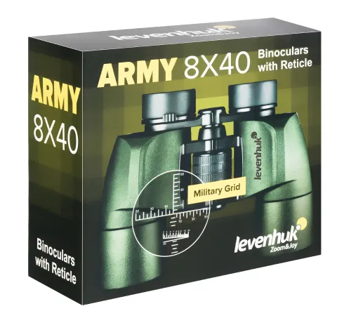 foto Binokulární dalekohled se zaměřovačem Levenhuk Army 8x40,  14
