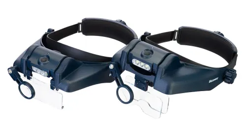 fotografie Dobíjecí náhlavní lupa Levenhuk Discovery Crafts DHR 20,  2