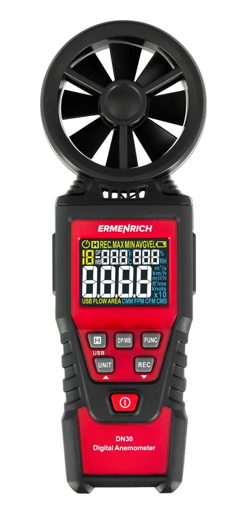 obrázek Digitální anemometr Ermenrich Seek DN30,  3