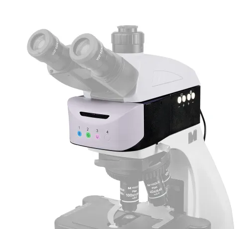 fotografie Epi-fluorescenční nástavec MAGUS Epi-FL04M LED, fluorescenční filtrační kostky B/G/UV,  13