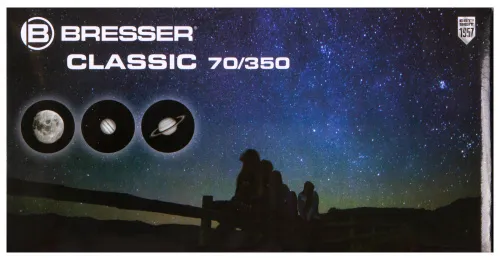 foto Hvězdářský dalekohled Bresser Classic 70/350 AZ,  14