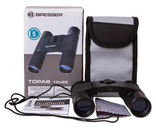 foto Binokulární dalekohled Bresser Topas 10x25,  6