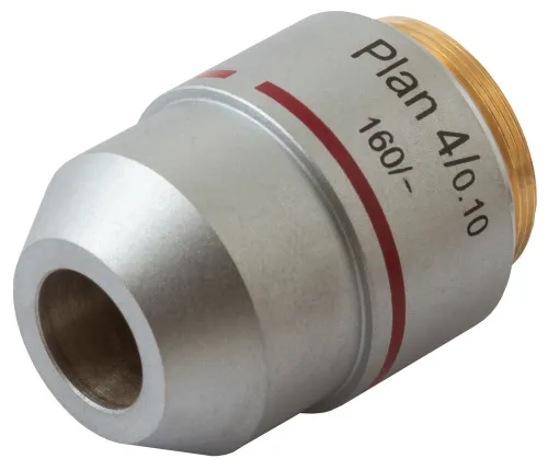 fotografie Rovinný achromatický objektiv Levenhuk MED 4x,  2