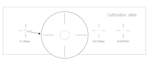 foto Kalibrační sklíčko MAGUS CS5 (XY0,01/0,07/0,15/0,6/1,5),  4