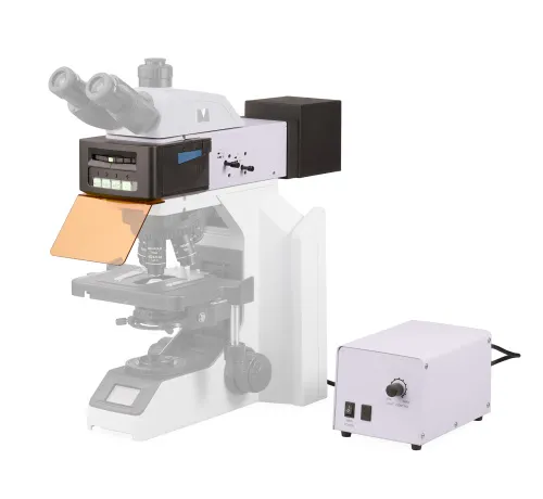 fotografie Epi-fluorescenční nástavec MAGUS Epi-FL04 LED, fluorescenční filtrační kostky FITC/TRITC/DAPI,  10