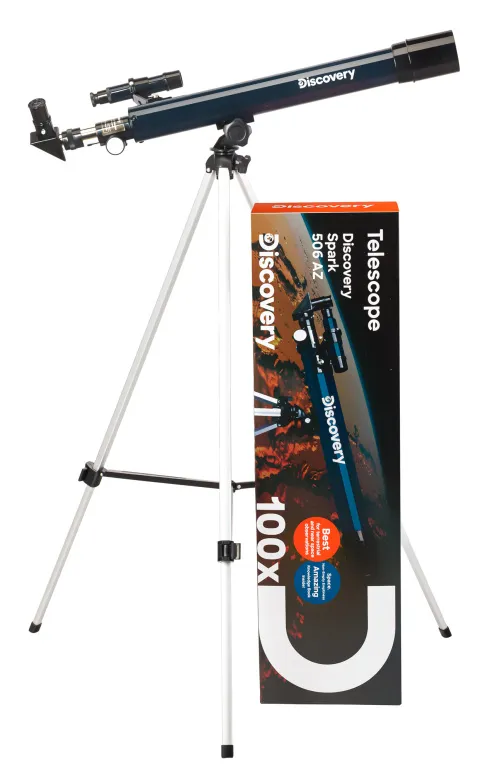 fotografie Hvězdářský dalekohled Levenhuk Discovery Spark 506 AZ s knížkou,  2