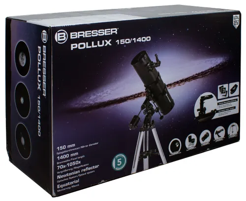 foto Hvězdářský dalekohled Bresser Pollux 150/1400 EQ3,  9
