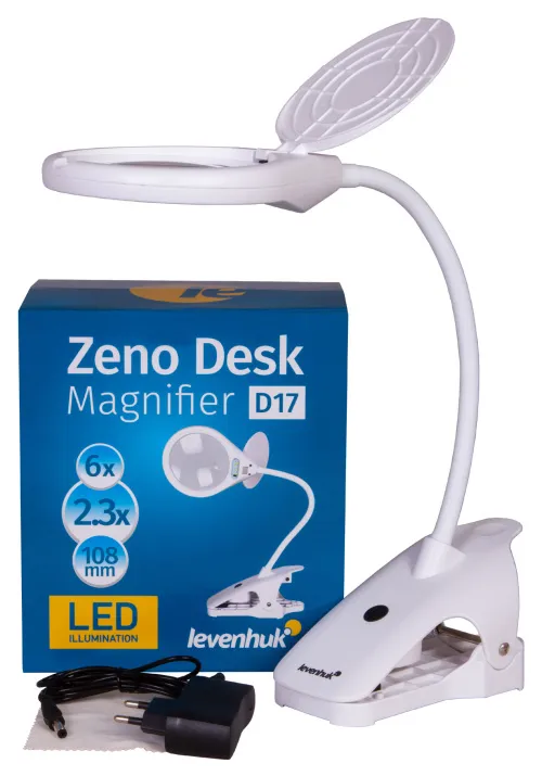 fotografie Lupa Levenhuk Zeno Desk D17 - Vystavený předmět,  2