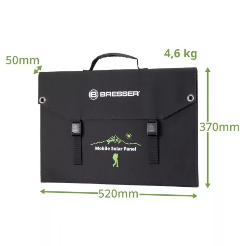 fotografie Přenosná solární nabíječka Bresser 120 wattů s USB,  6