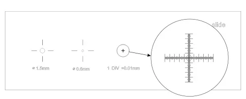 foto Kalibrační sklíčko MAGUS CS5 (XY0,01/0,07/0,15/0,6/1,5),  6