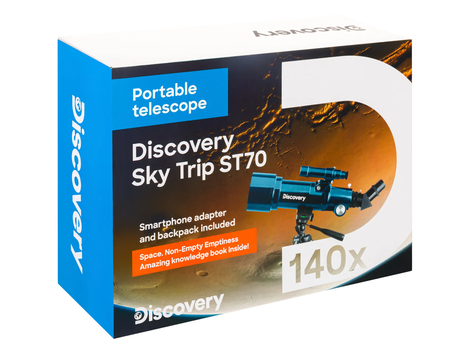 fotografie Hvězdářský dalekohled Levenhuk Discovery Sky Trip ST70 s knížkou,  16