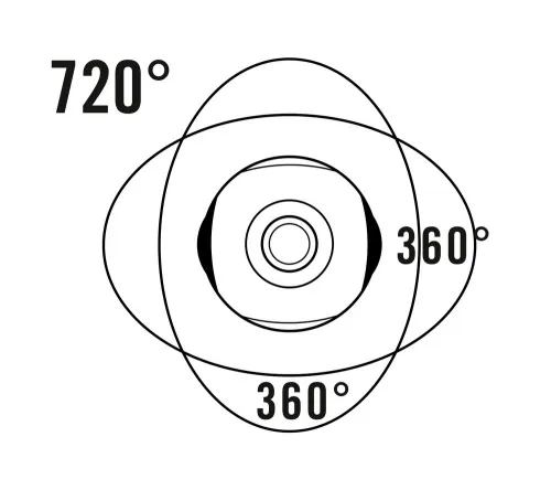 foto Akční kamera Bresser National Geographic HD 720° Android,  3