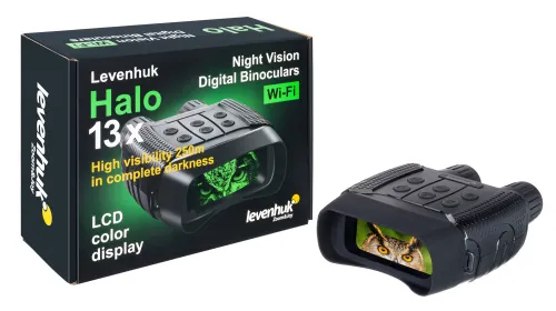 foto Digitální binokulární dalekohledy s nočním viděním a s funkci Wi-Fi Levenhuk Halo 13X - Vystavený předmět,  3
