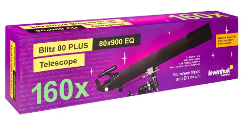 foto Hvězdářský dalekohled Levenhuk Blitz 80 PLUS,  12