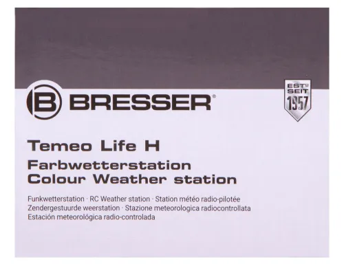 fotografie Meteostanice Bresser Temeo Life H s barevným displejem, černá,  15