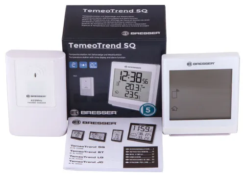 snímek Meteostanice Bresser TemeoTrend SQ RC, bílá,  2