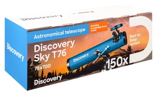 fotografie Hvězdářský dalekohled Levenhuk Discovery Sky T76 s knížkou,  15