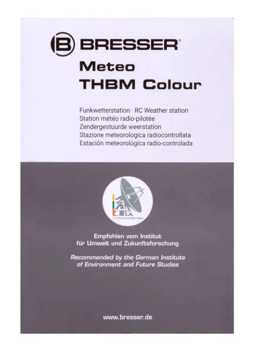 snímek Meteostanice Bresser s barevným displejem, černá,  12