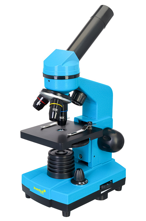 snímek Mikroskop Levenhuk Rainbow 2L Azure\Azur - Vystavený předmět